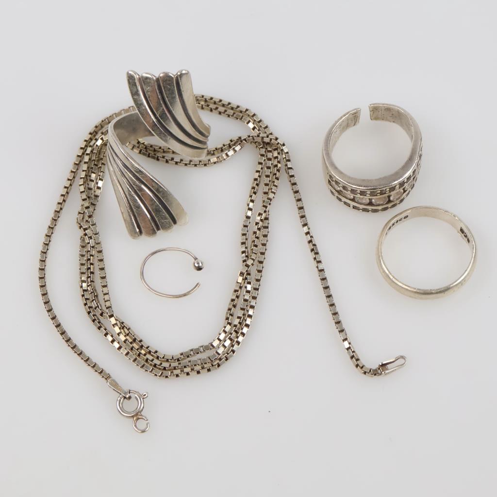 Silver Jewelry, 5 Pieces