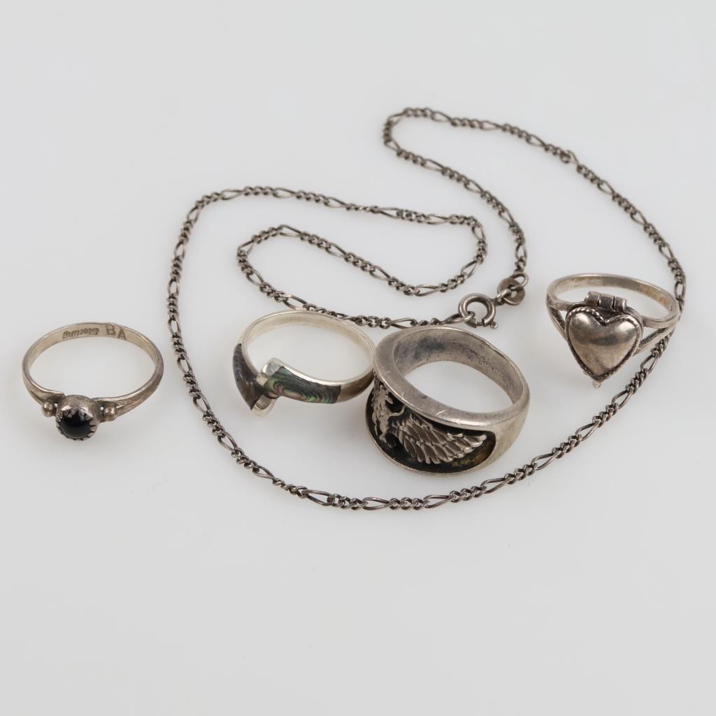 Silver Jewelry, 5 Pieces