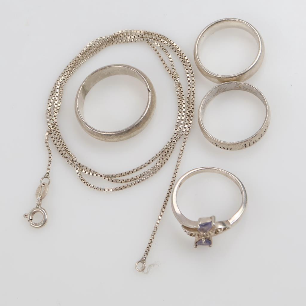 Silver Jewelry, 5 Pieces