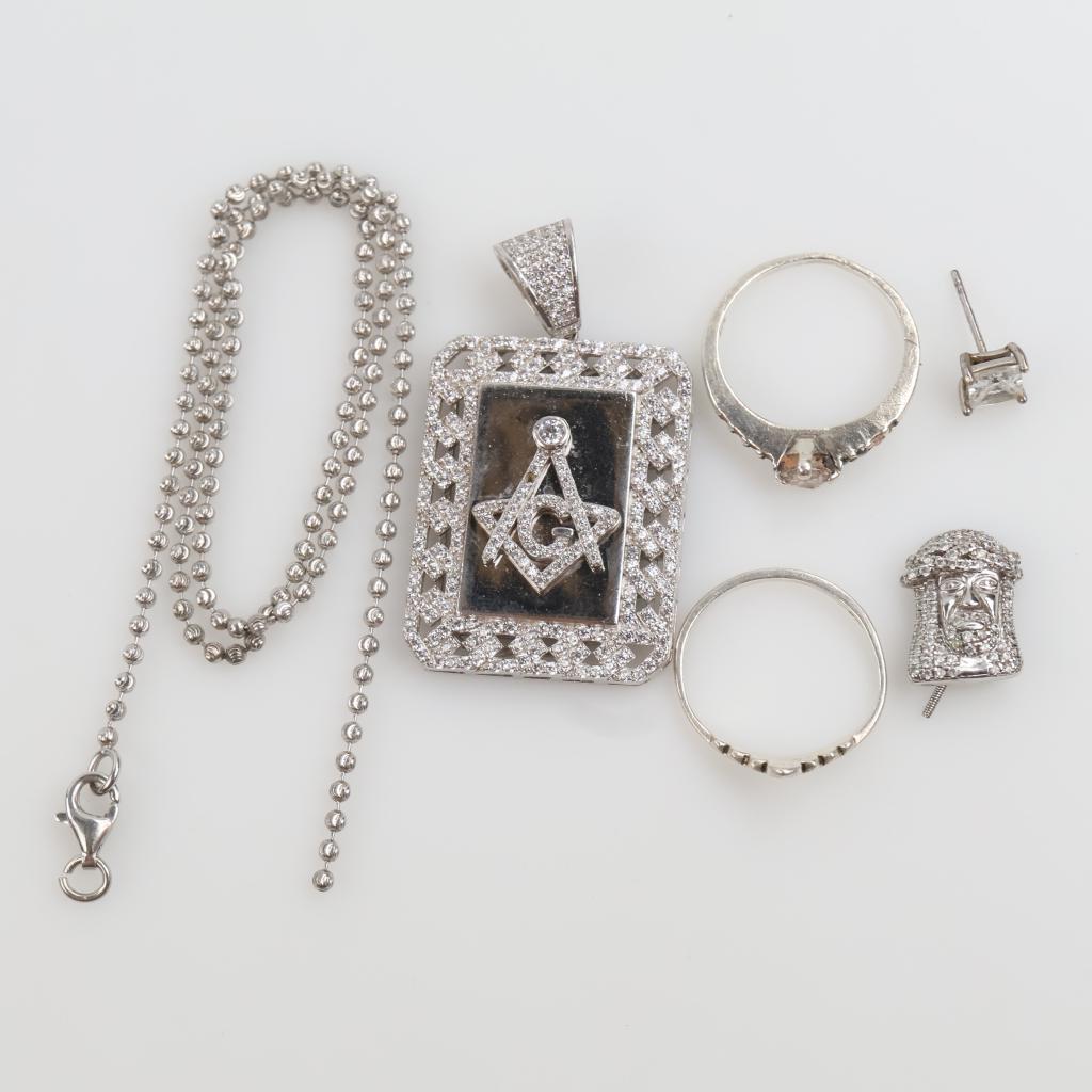 Silver Jewelry, 6 Pieces