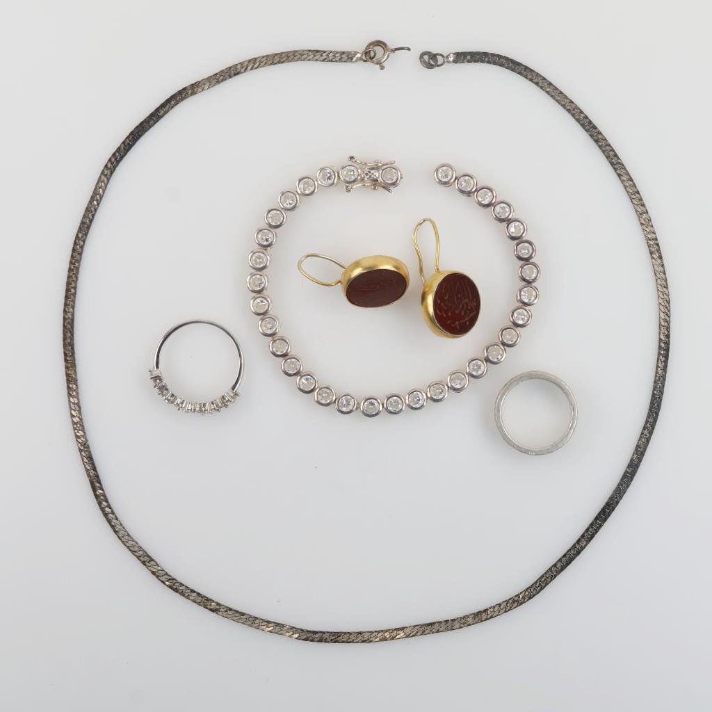 Silver Jewelry, 6 Pieces