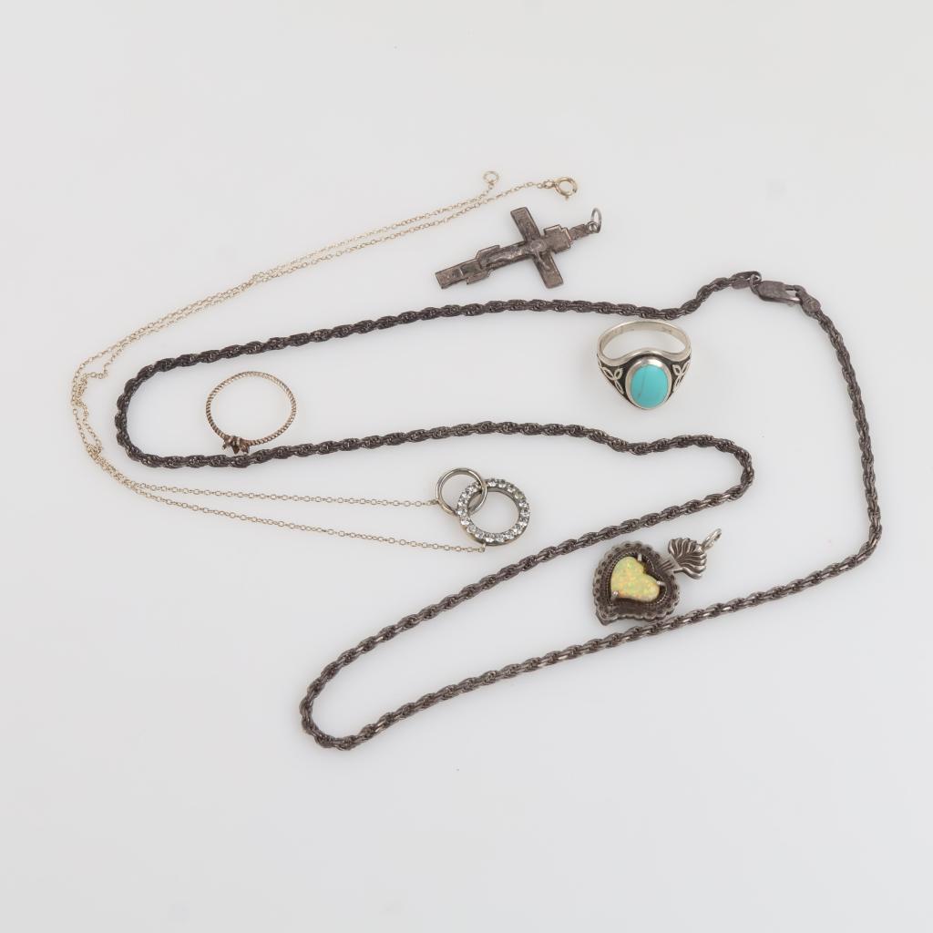 Silver Jewelry, 6 Pieces