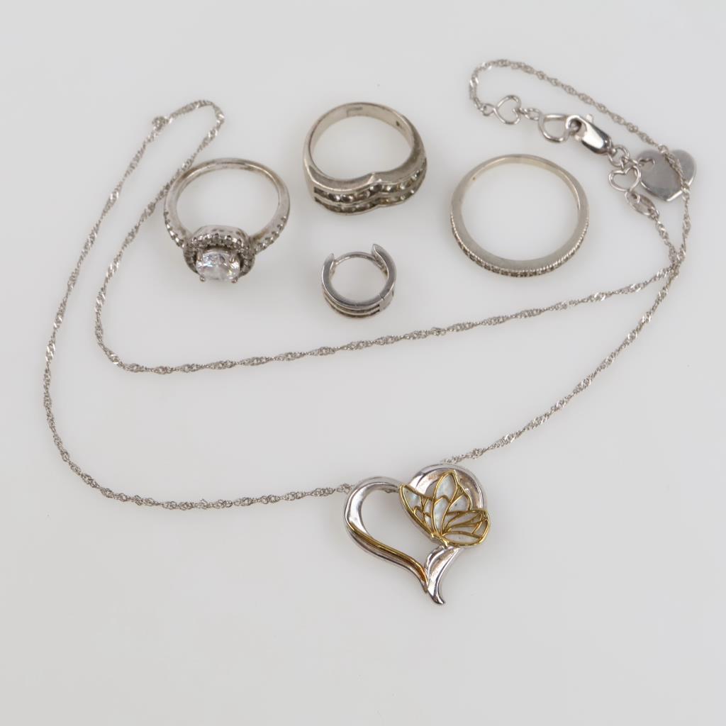 Silver Jewelry, 6 Pieces