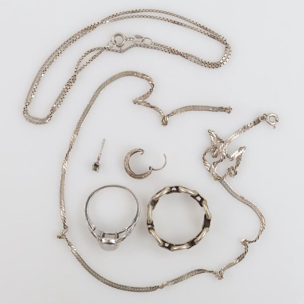 Silver Jewelry, 6 Pieces