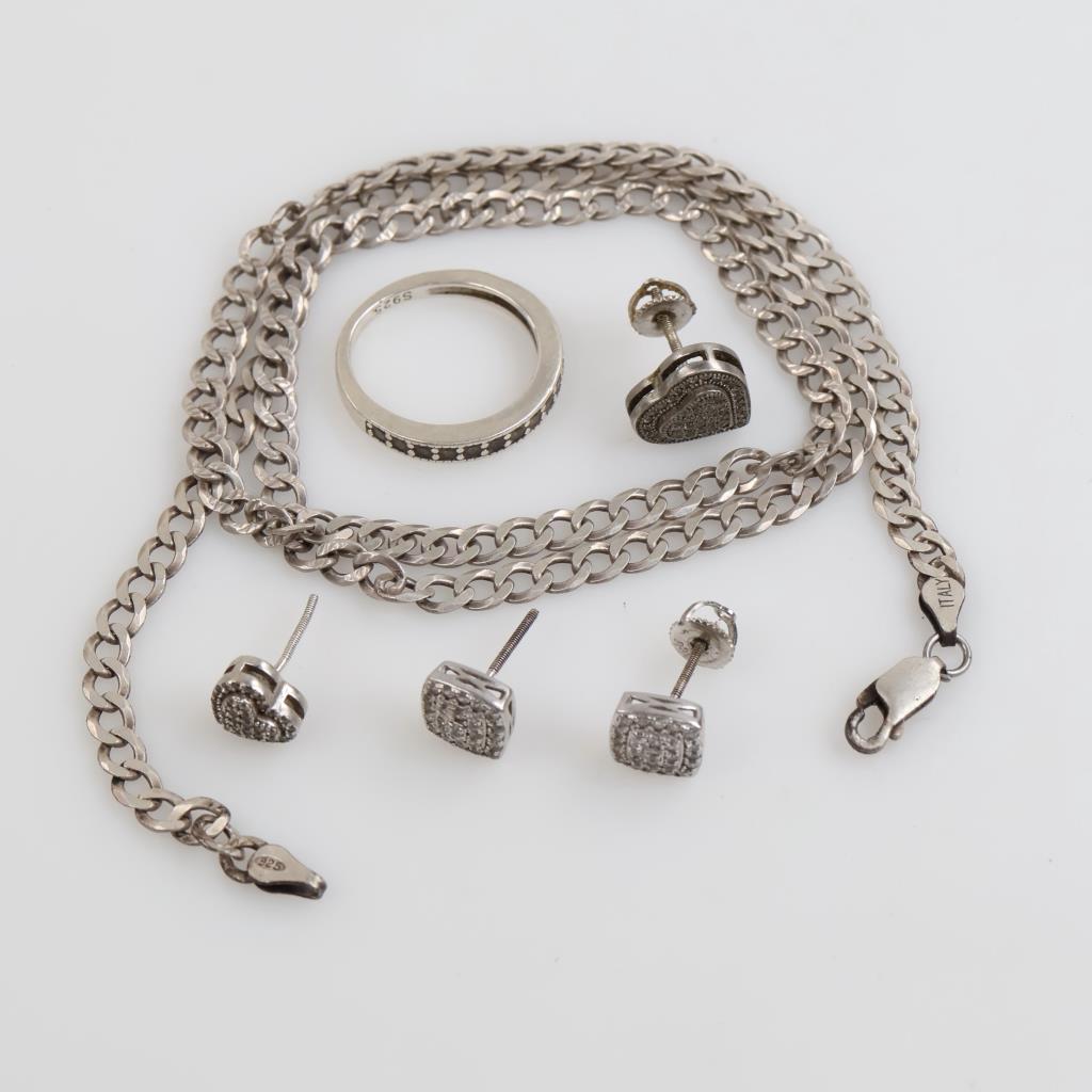 Silver Jewelry, 6 Pieces