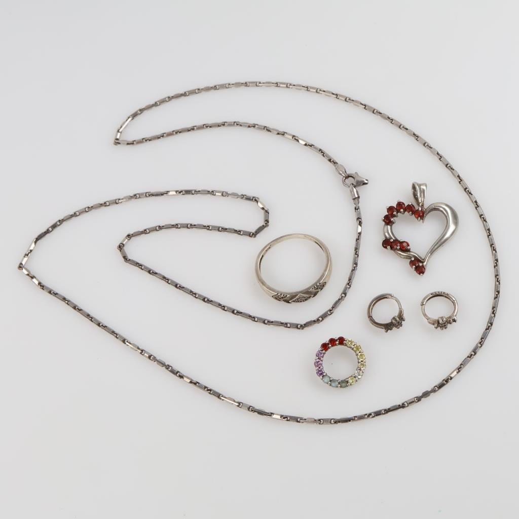 Silver Jewelry, 6 Pieces