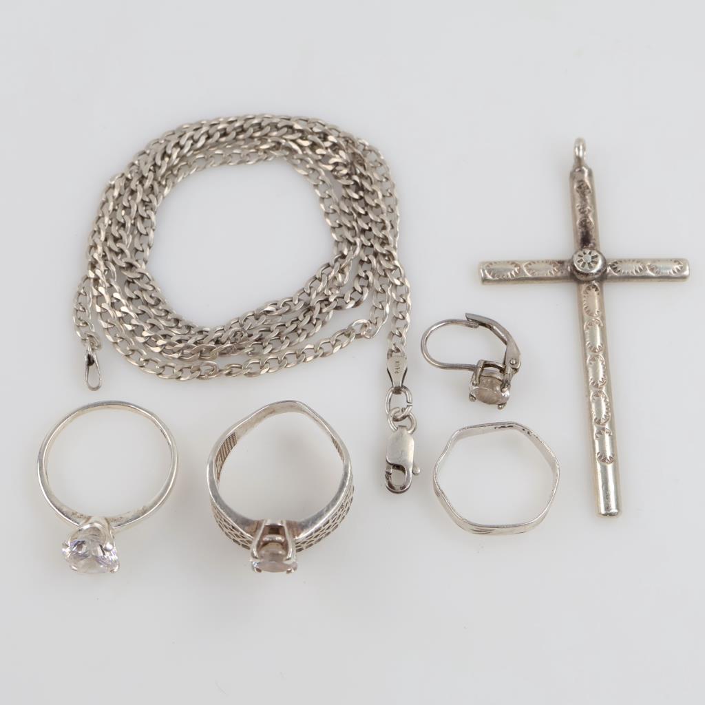 Silver Jewelry, 6 Pieces