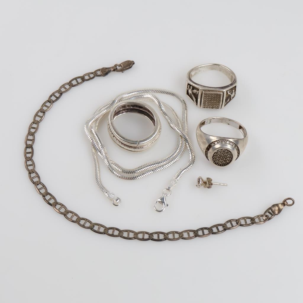 Silver Jewelry, 6 Pieces