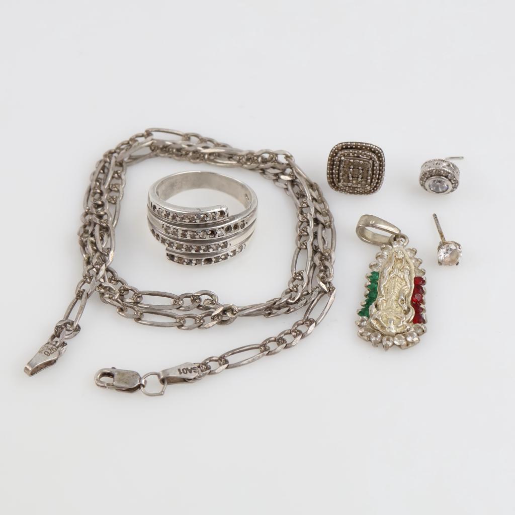 Silver Jewelry, 6 Pieces