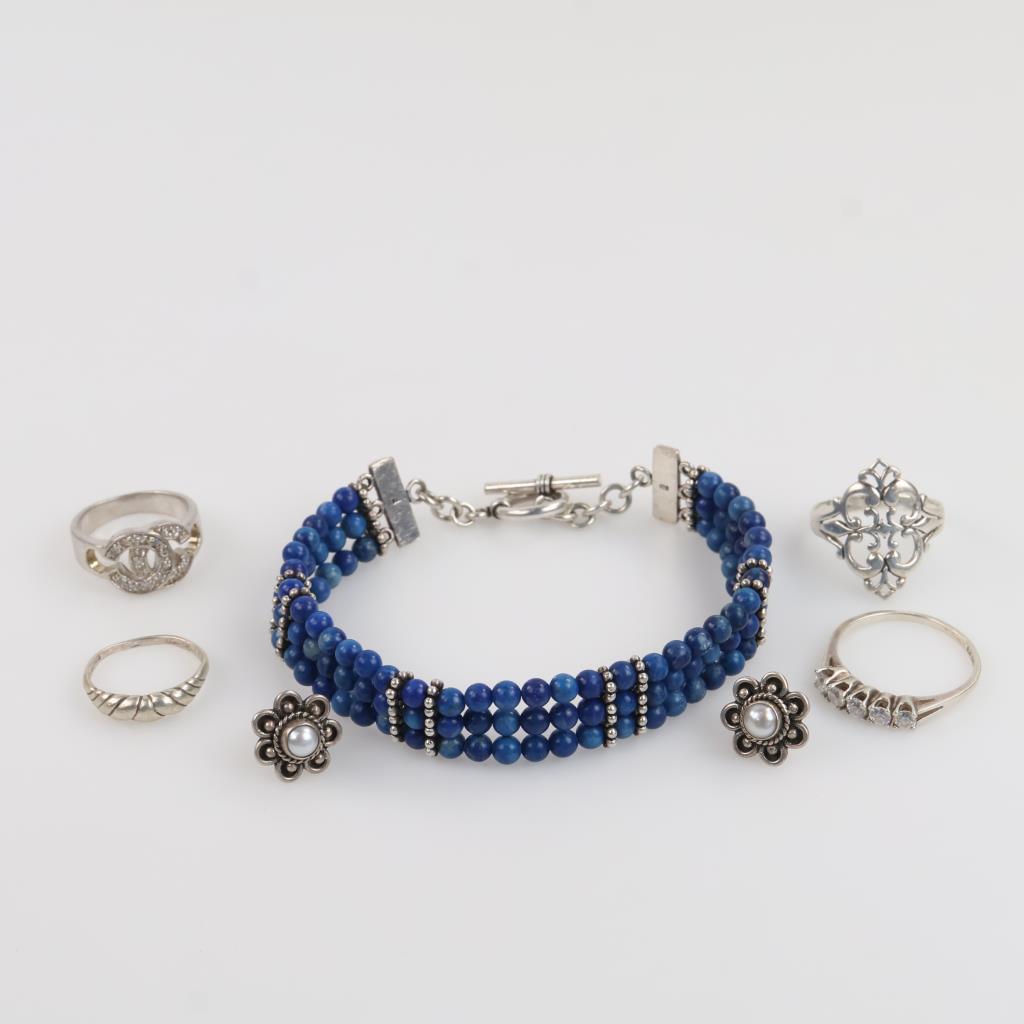 Silver Jewelry, 7 Pieces