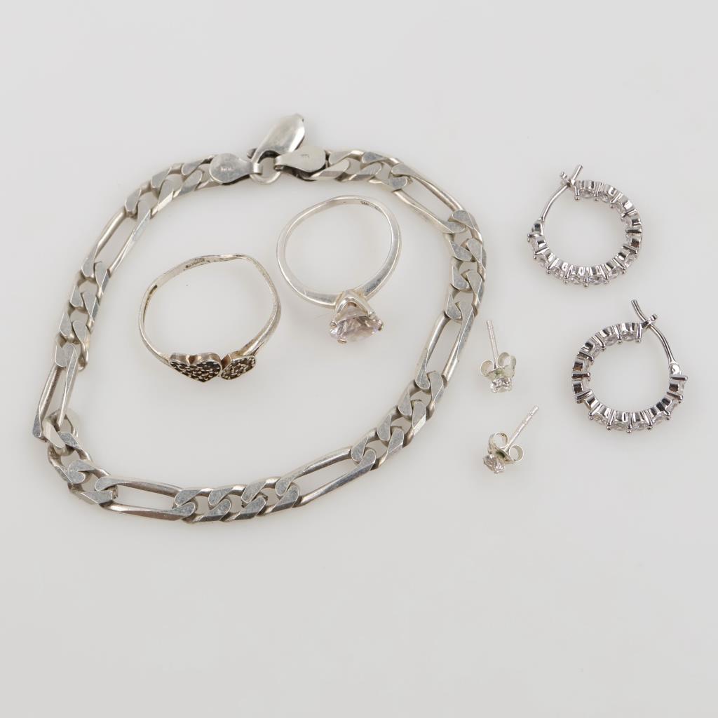 Silver Jewelry, 7 Pieces