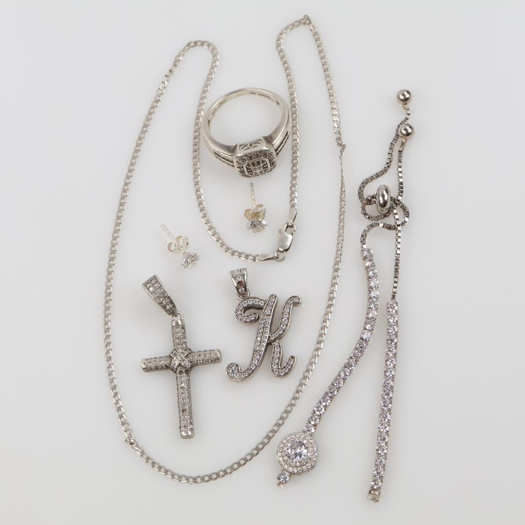 Silver Jewelry, 7 Pieces