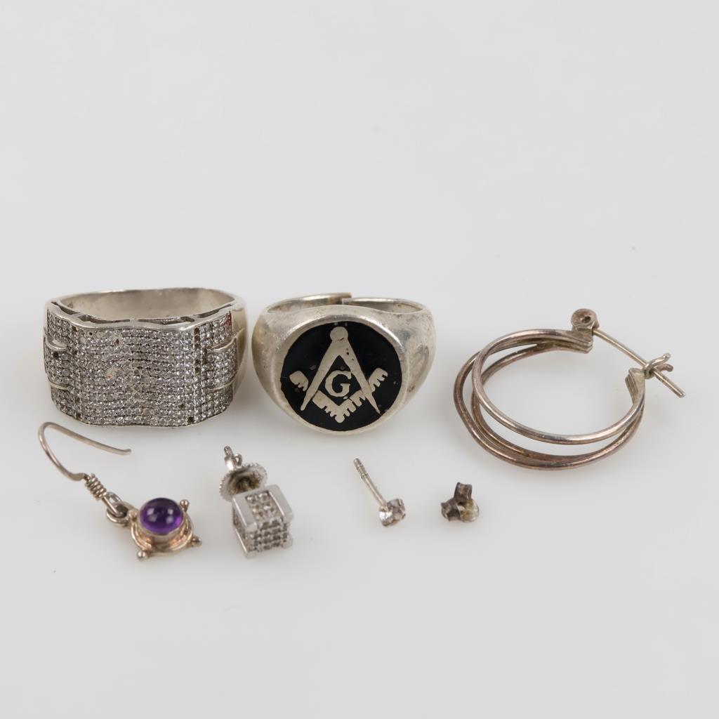 Silver Jewelry, 7 Pieces