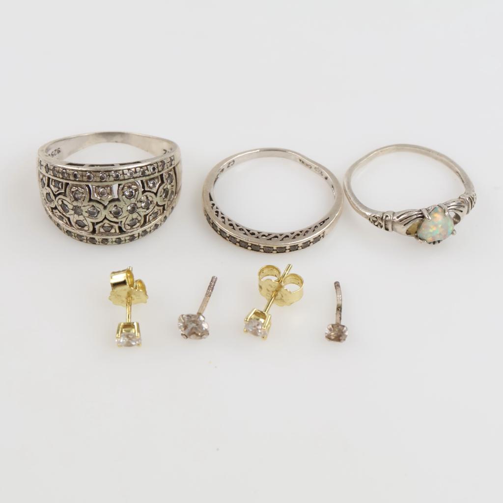 Silver Jewelry, 7 Pieces
