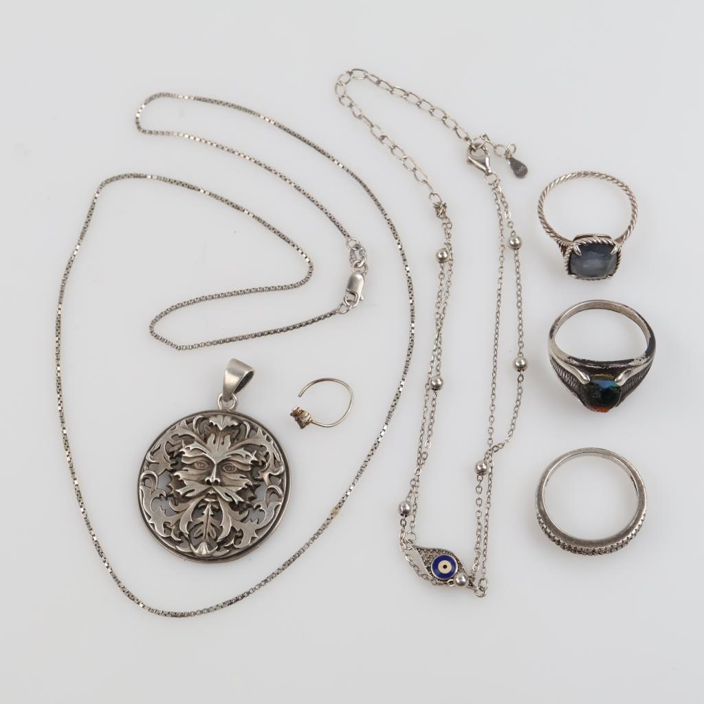 Silver Jewelry, 7 Pieces