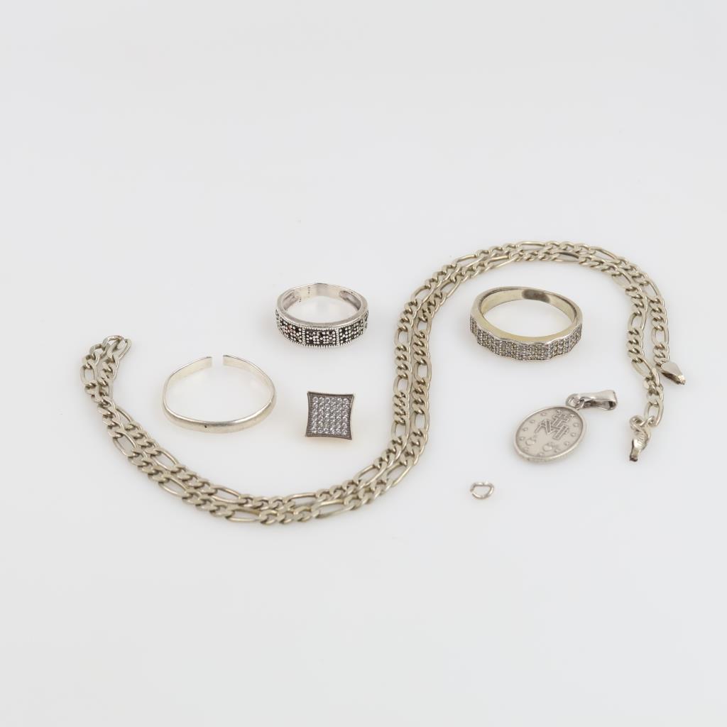 Silver Jewelry, 7 Pieces