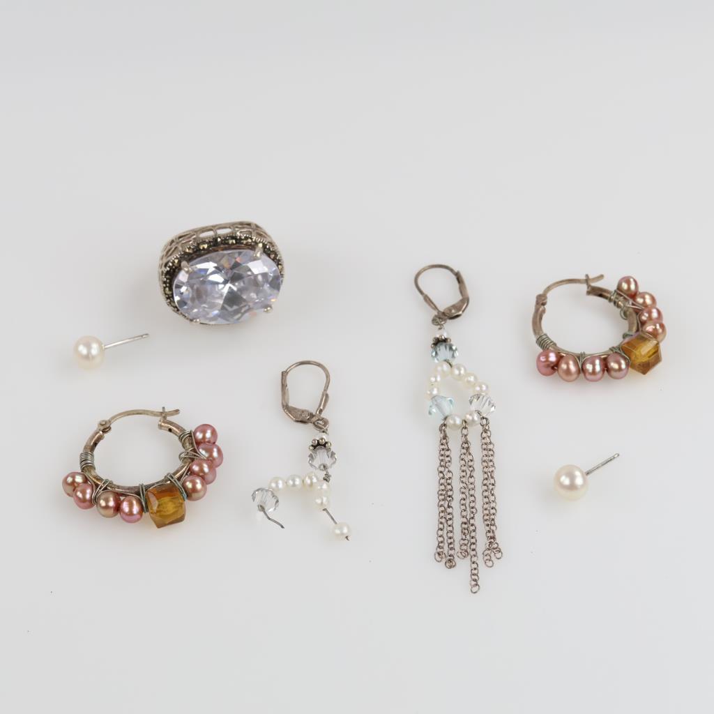 Silver Jewelry, 7 Pieces