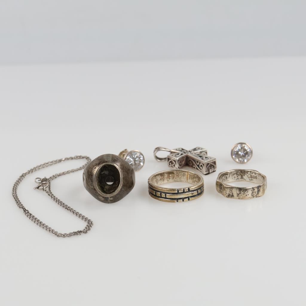 Silver Jewelry, 7 Pieces