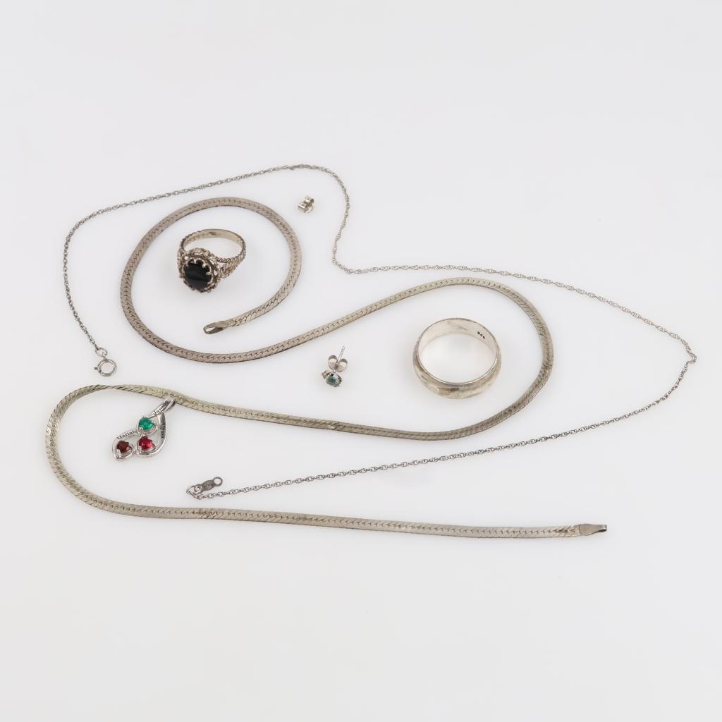 Silver Jewelry, 7 Pieces