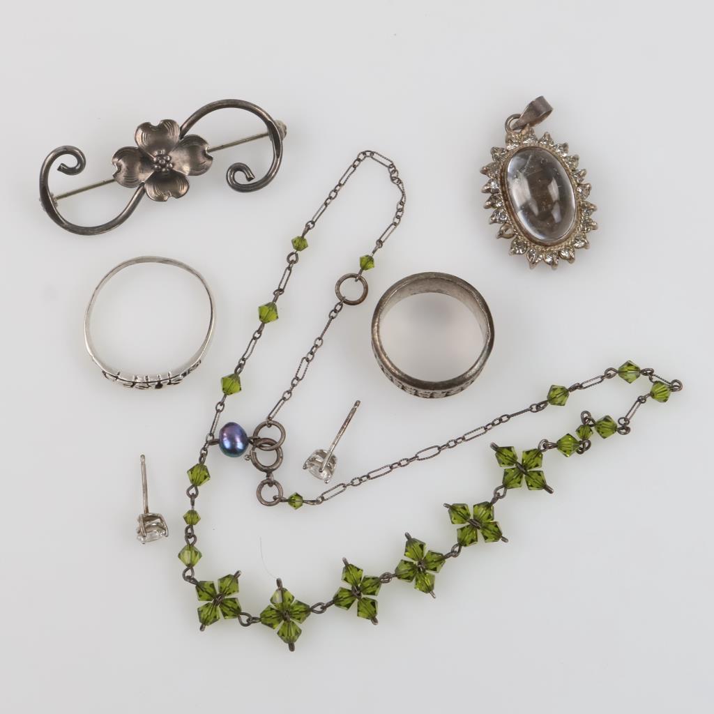 Silver Jewelry, 7 Pieces