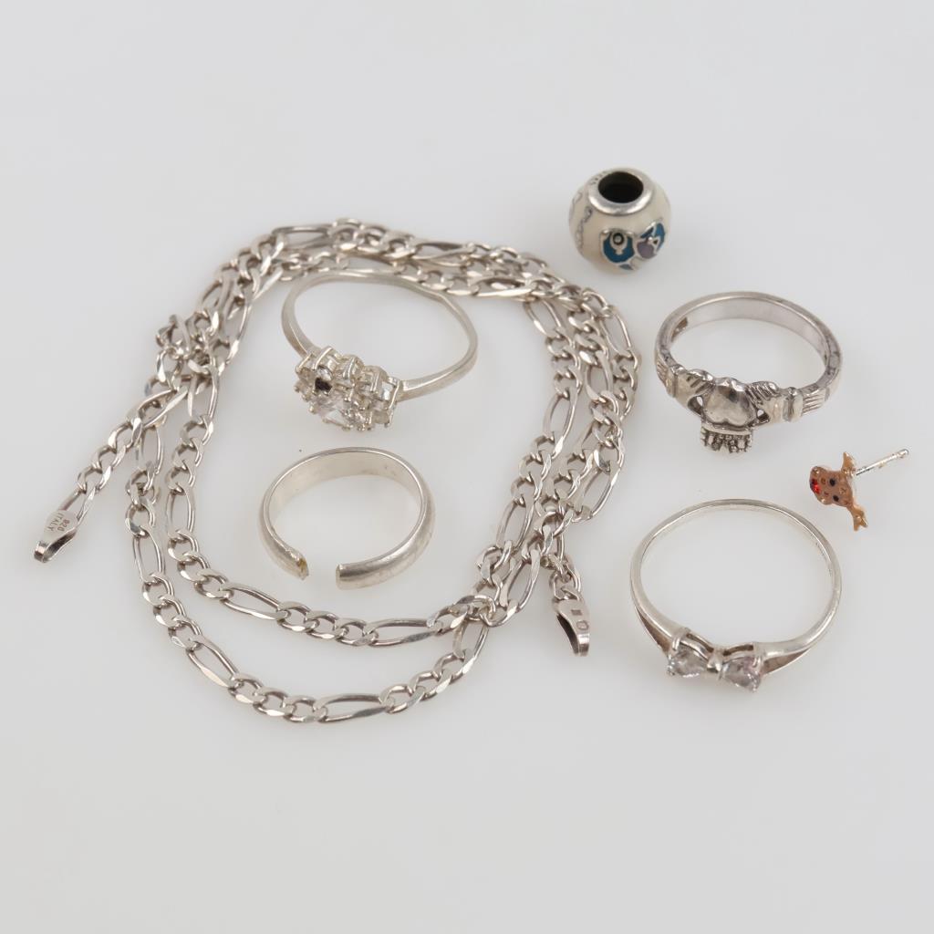 Silver Jewelry, 7 Pieces