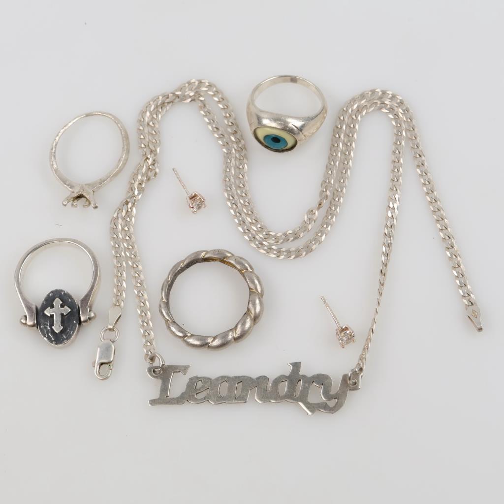 Silver Jewelry, 7 Pieces