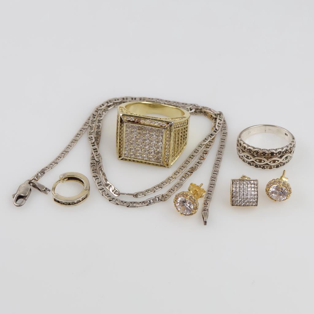 Silver Jewelry, 7 Pieces