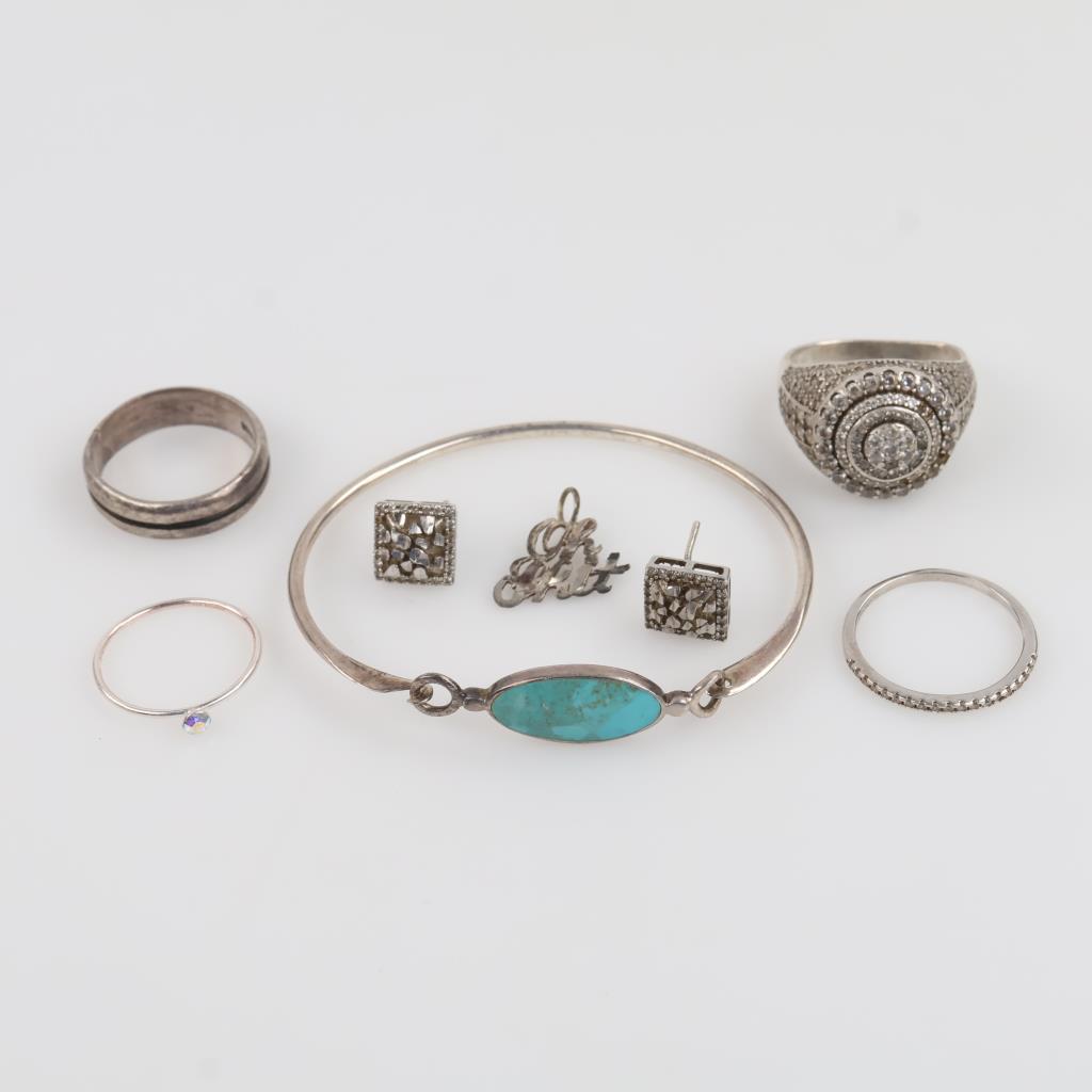 Silver Jewelry, 8 Pieces