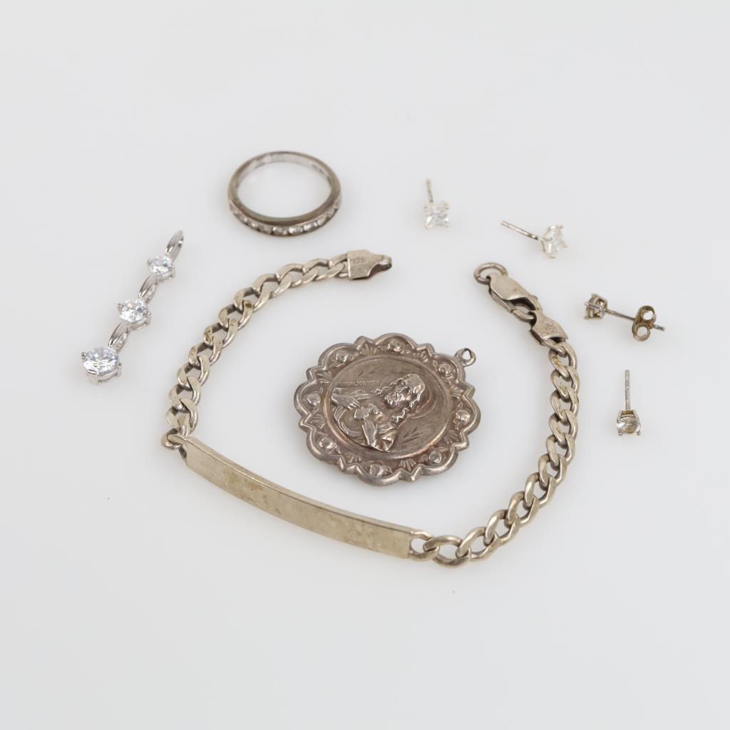 Silver Jewelry, 8 Pieces
