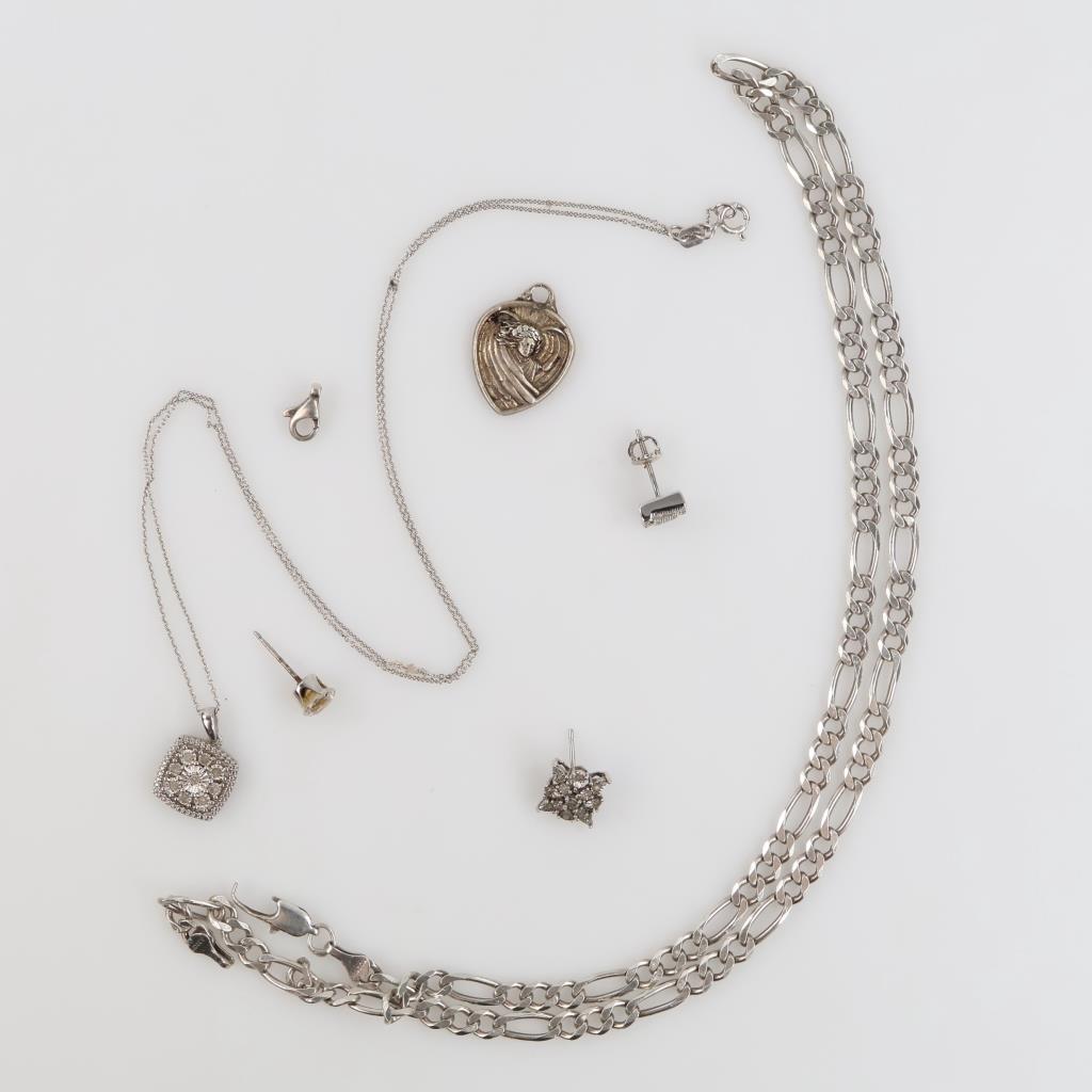 Silver Jewelry, 8 Pieces