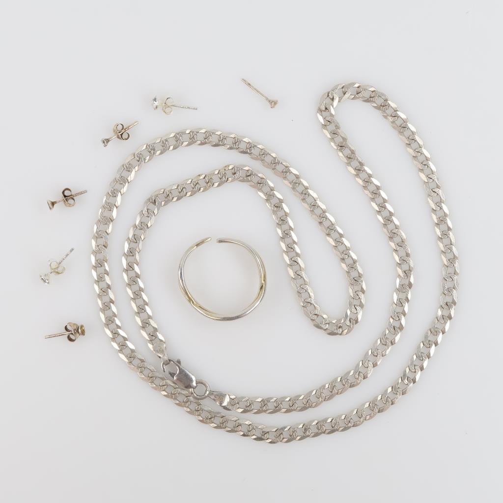 Silver Jewelry, 8 Pieces