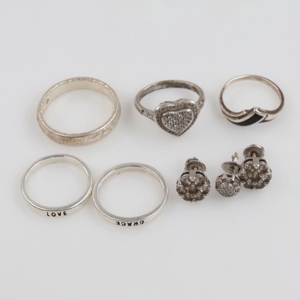 Silver Jewelry, 8 Pieces
