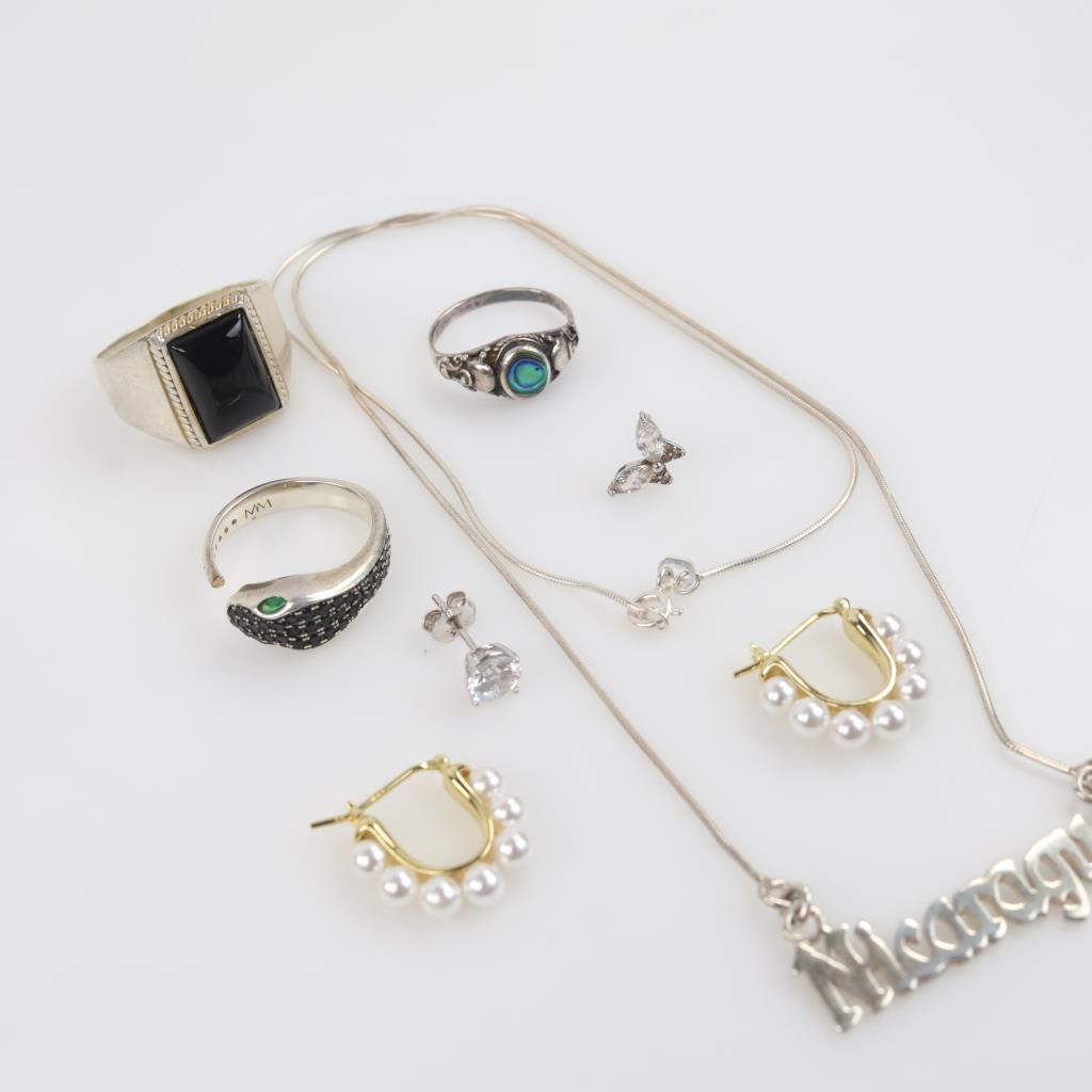 Silver Jewelry, 8 Pieces | Property Room