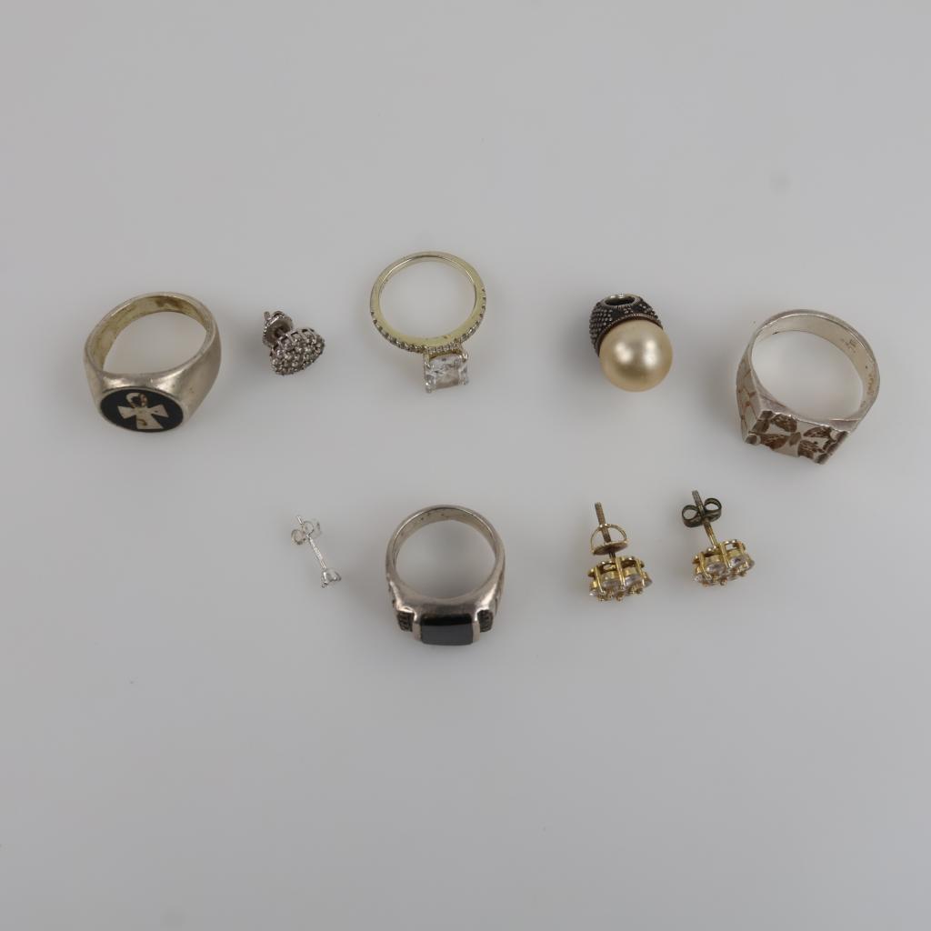 Silver 9 Silver Jewelry, 9 Pieces | Property Room
