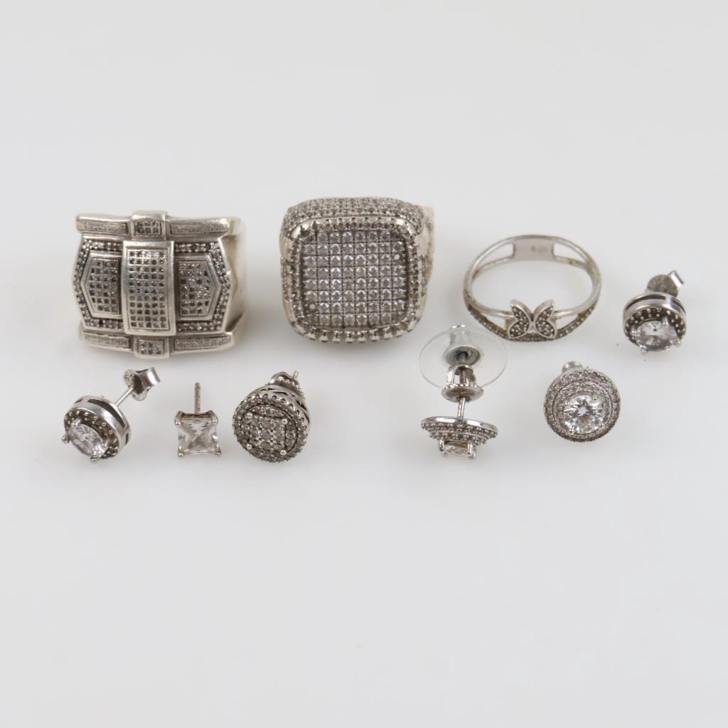 Silver 9 Silver Jewelry, 9 Pieces | Property Room
