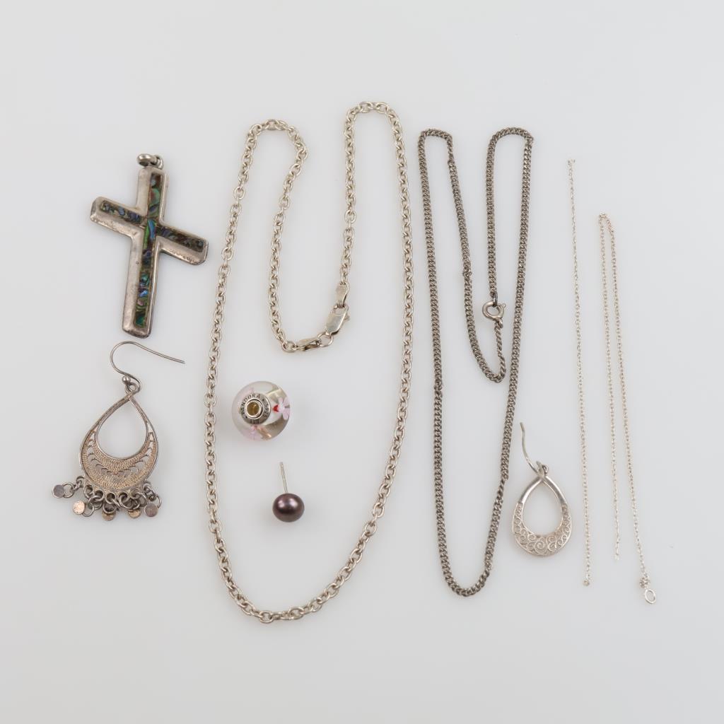 Silver Jewelry, 9 Pieces