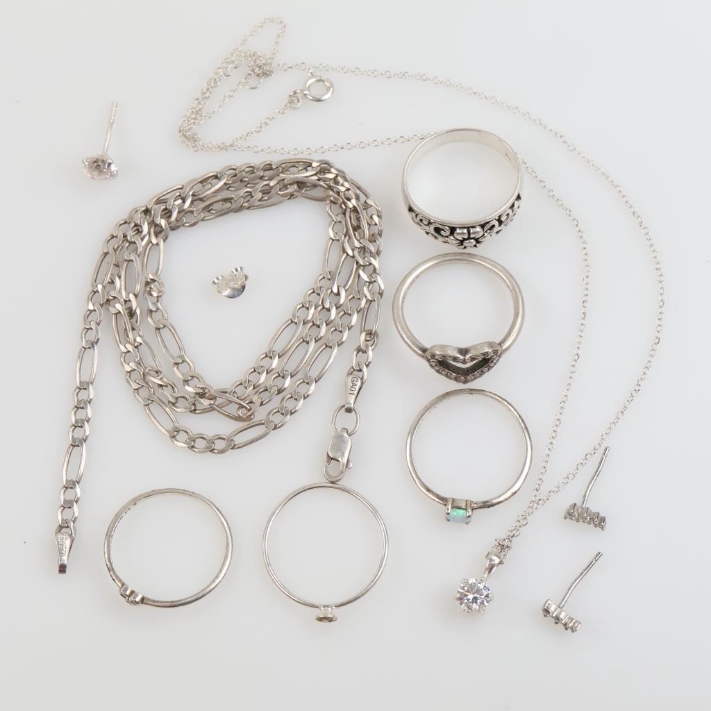 Silver Jewelry including Pandora, 11 Pieces
