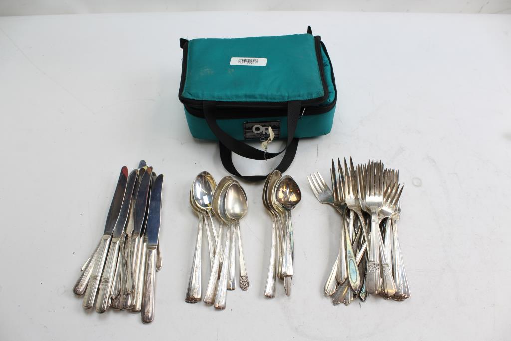 Silver Plated, International Silver, & More Types Of Flatware; 15