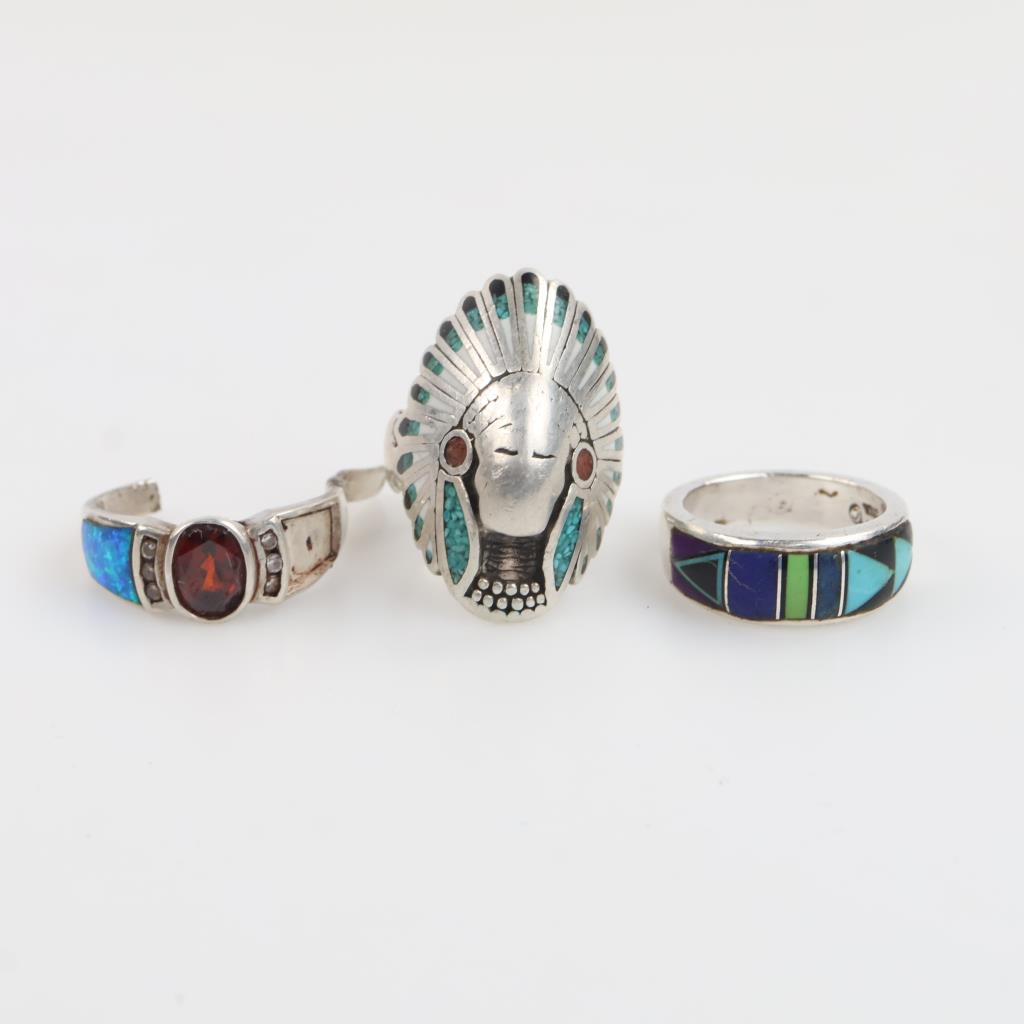 Silver Rings, 3 Pieces
