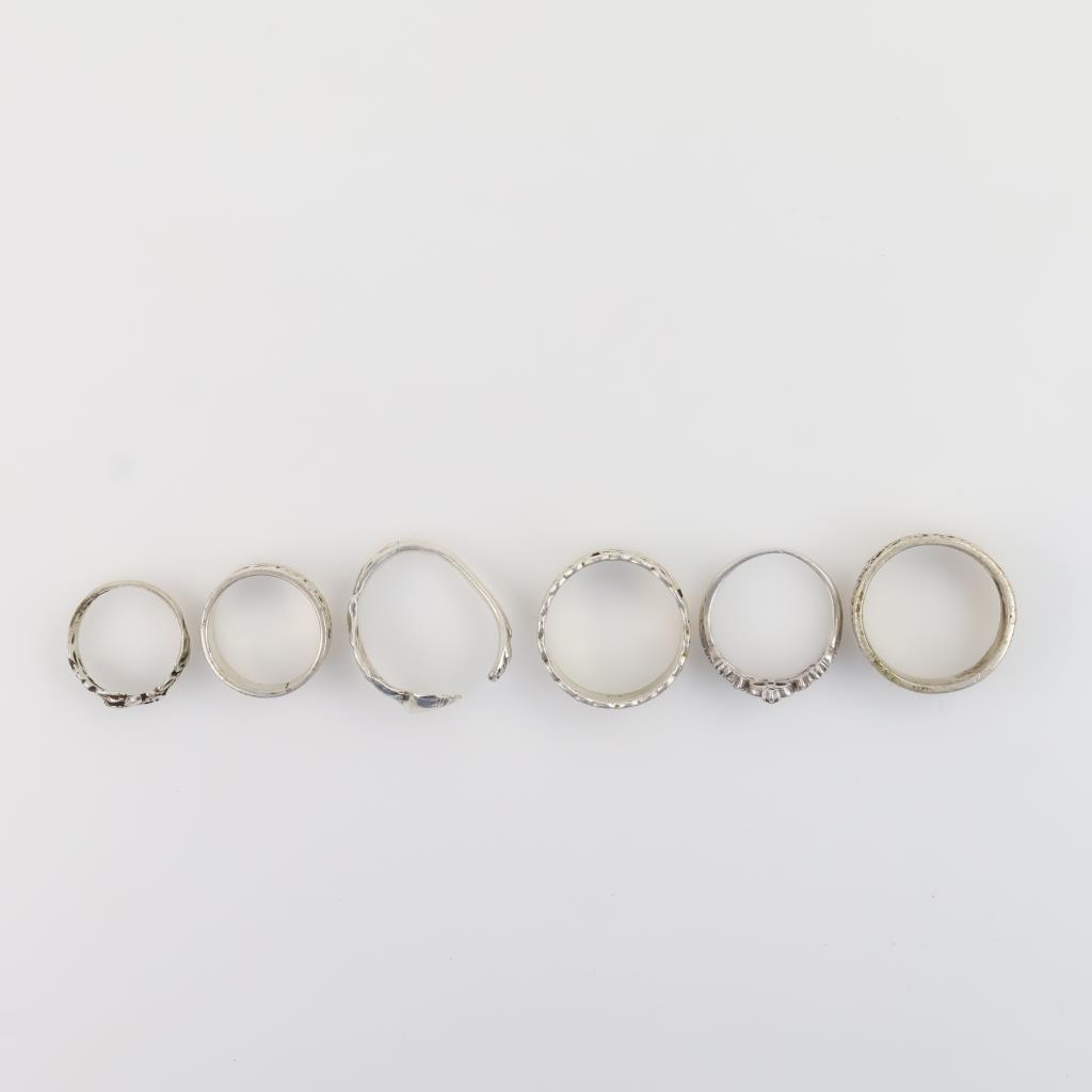 Silver Rings, 6 Pieces | Property Room