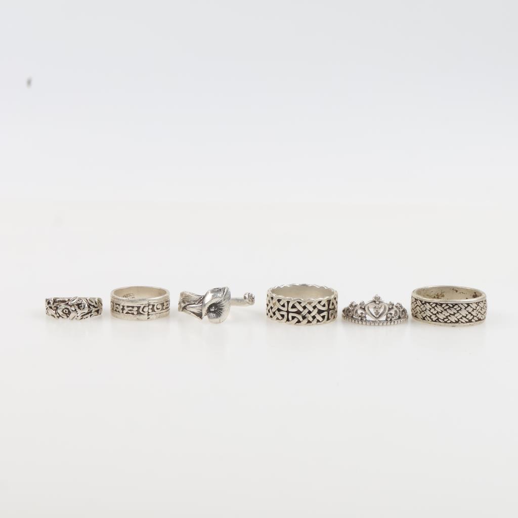 Silver Rings, 6 Pieces | Property Room