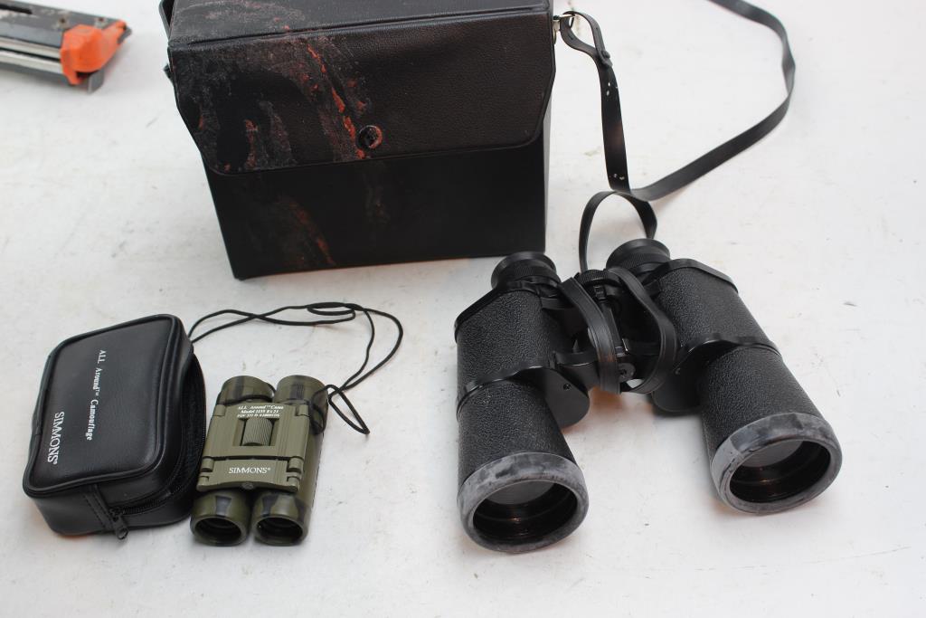 Simmons, Western Field Binoculars, 2 Pieces Property Room