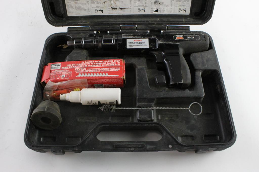 Simpson Strongtie Powder Actuated Tool Property Room