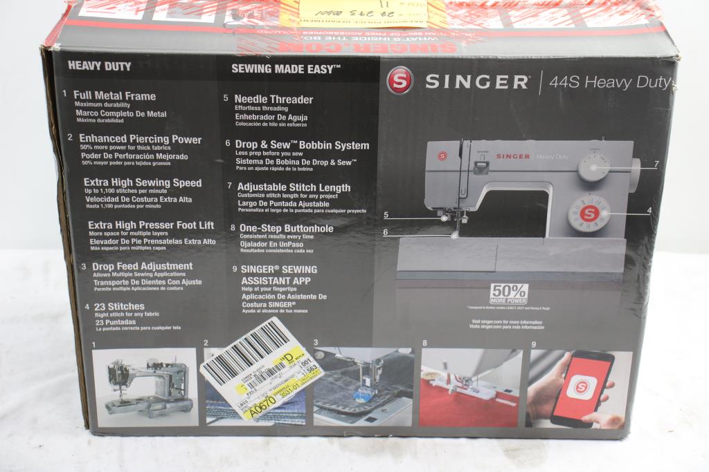 Singer 44S Heavy Duty Sewing Machine Property Room
