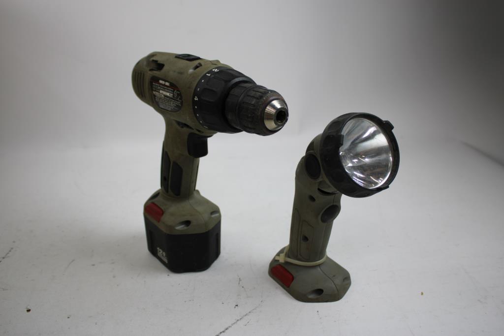 SKIL 7-1/4" Circular Saw, Porter + Cable 3/8" Drill Driver And Work Light, 3 Pieces