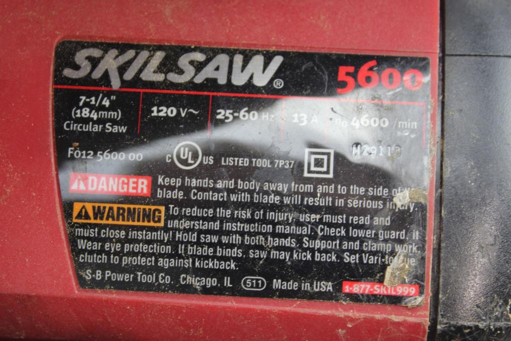 Skilsaw 5600 Circular Saw And Case 