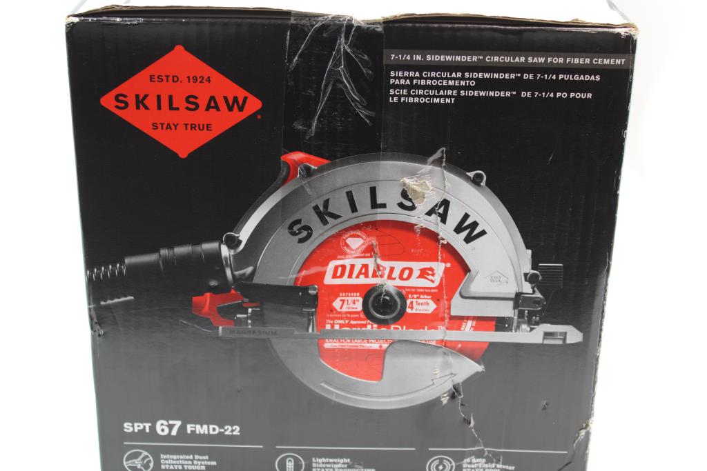 Skilsaw Sidewinder Circular Saw For Fiber Cement Property Room