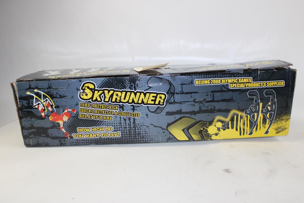 SkyRunner Jumping Stilts Property Room