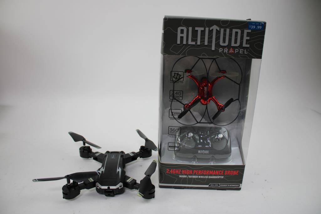 Small Drones Bulk Lot And Sony Bluetooth Speaker, 4 Pieces