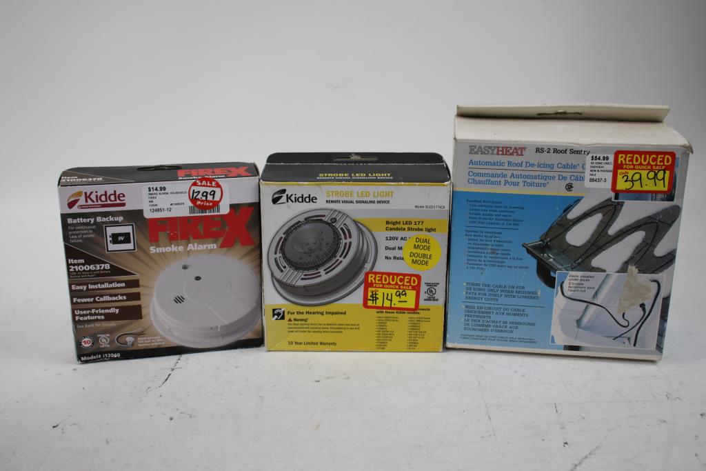 Smoke Alarm, FakeTV Burglar Deterrent, Thermostat, And More, 7 Pieces